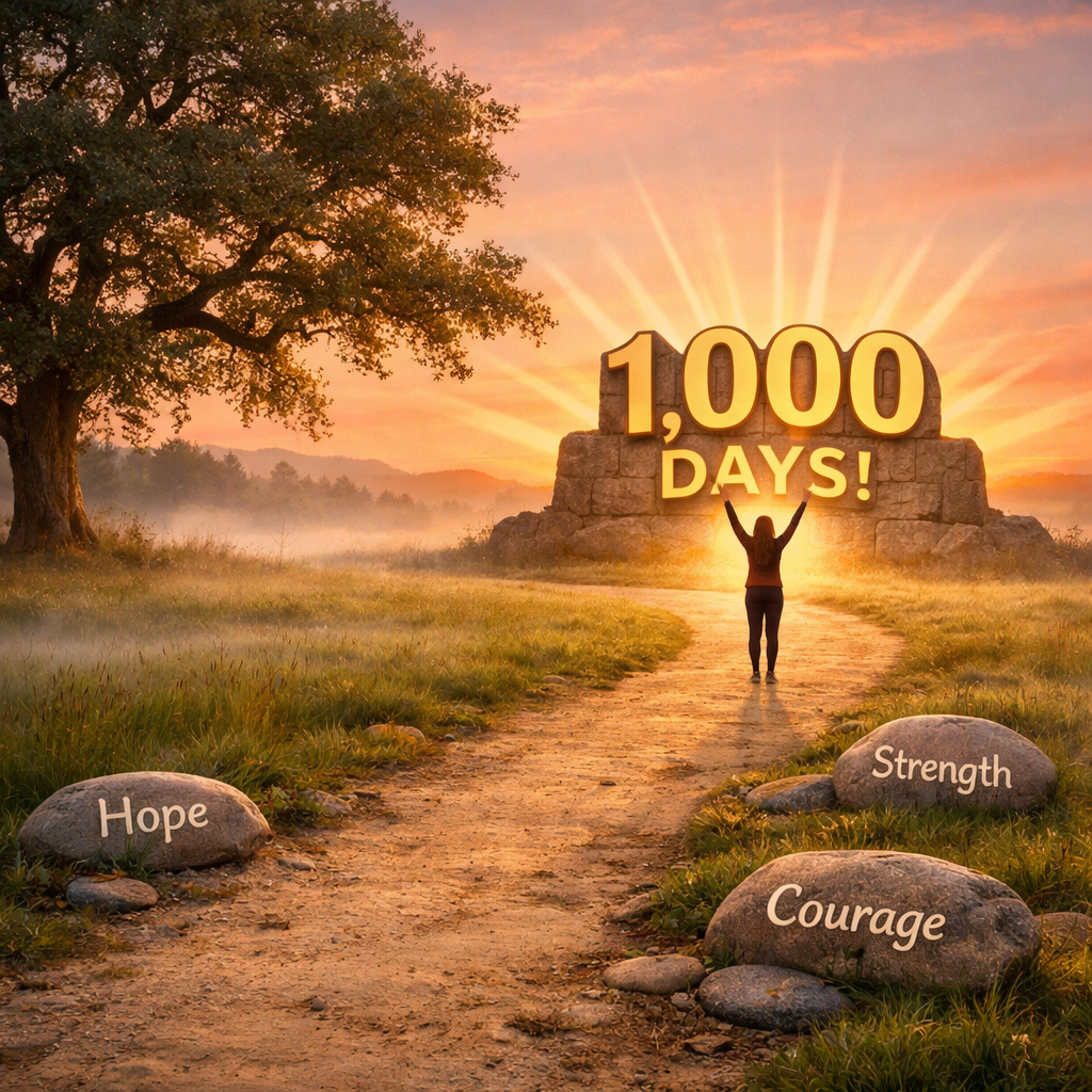 Small Choices, Big Change: My Path to 1,000 Days Sober